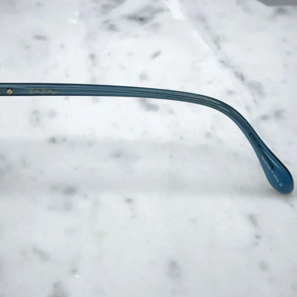 Lilly Pulitzer Bobbie TE Teal Blue Tort Marble Eyeglasses Frames Only 49-15-135